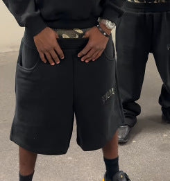 Streetwear Hooded Sweatshirt Set with Leopard Embroidery