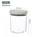 Transparent storage jars for household kitchens