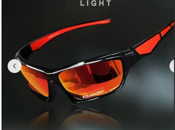 Men's polarized sunglasses and colorful film windshields