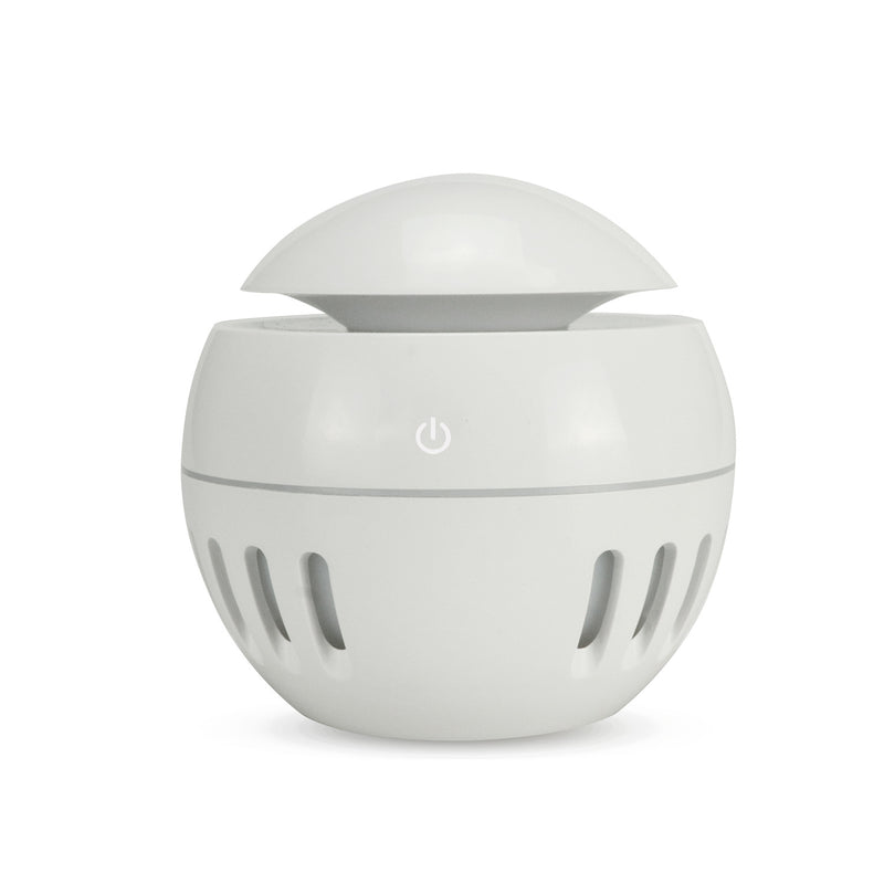 Wood grain humidifier with colorful night light