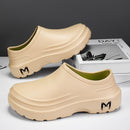 Fashion Men's Labor Protection Shoes EVA Lightweight Oil-proof Waterproof Chef Shoes