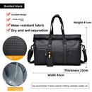 Water-Repellent Large-Capacity Travel Tote Bag with Dry/Wet Separation