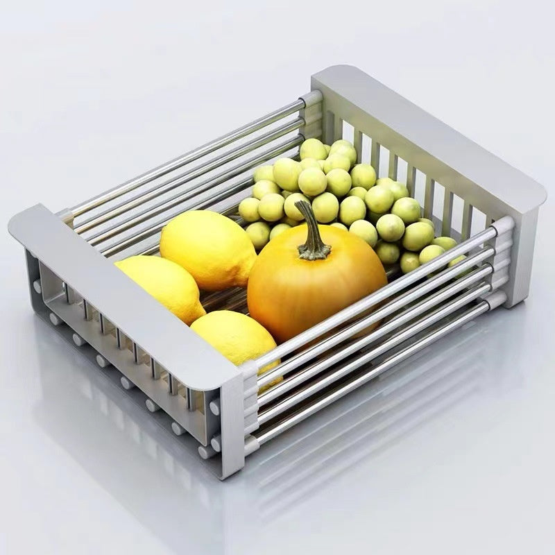 Adjustable Stainless Steel Kitchen Drain Basket