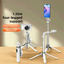 Magnetic Bluetooth Selfie Stick with Fill Light