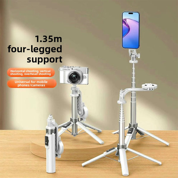 Magnetic Bluetooth Selfie Stick with Fill Light