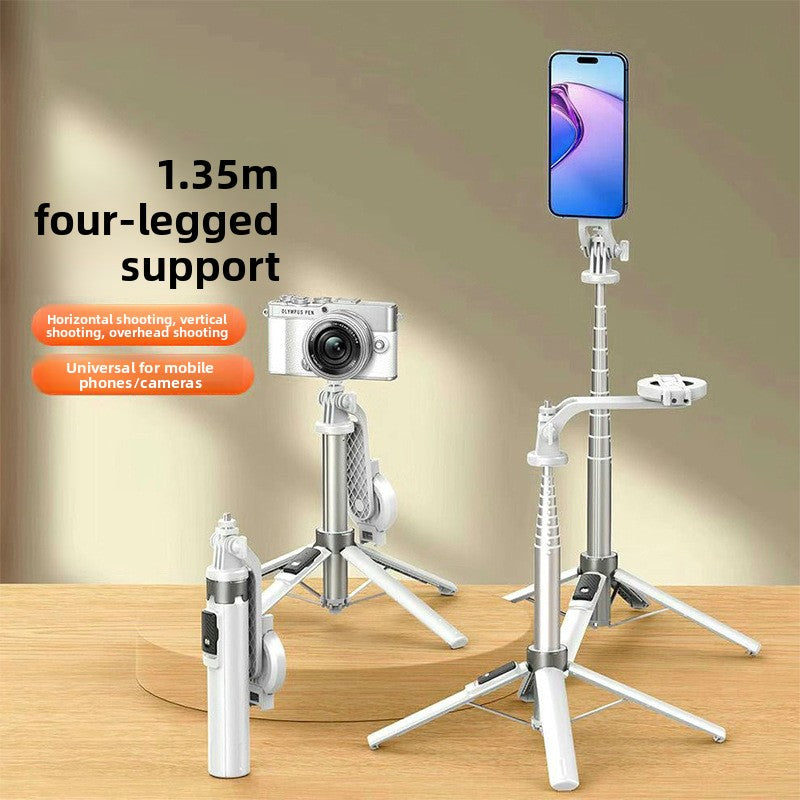 Magnetic Bluetooth Selfie Stick with Fill Light