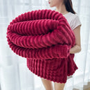 Soft Coral Fleece Blanket