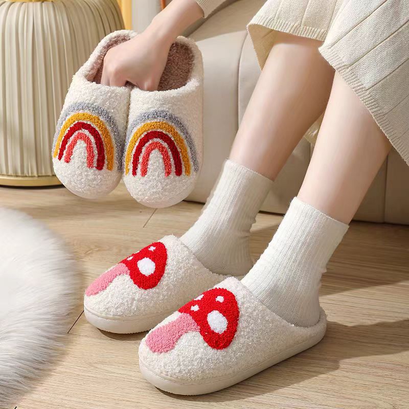 Plush slippers