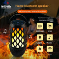 Portable Bluetooth Speaker with LED Flame Effect
