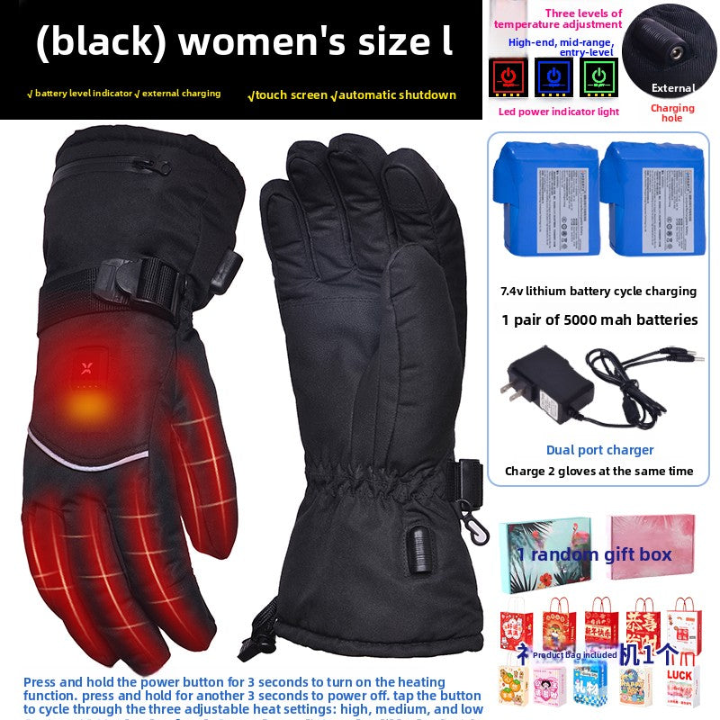 Heated gloves.