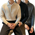 Men's light mature style long-sleeved knitted sweater