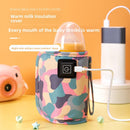 Baby Bottle Thermos Set Children's Universal Outdoor Portable Warm Milk Set Car Constant Temperature Heating Warm Artifact Home Cross-border