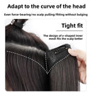 A light and thin faux seamless wig