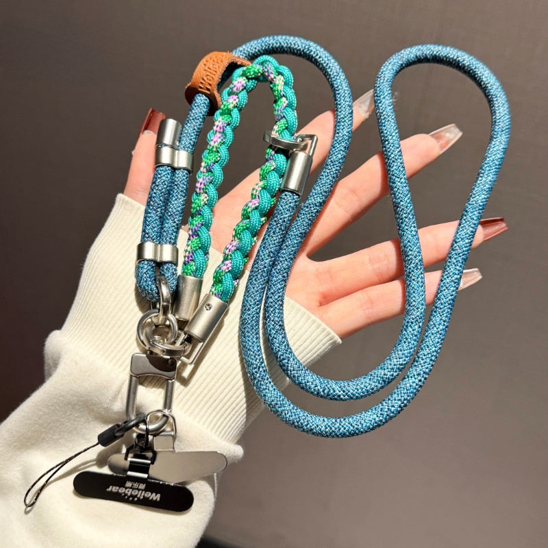 Adjustable mobile phone lanyard