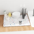 PU Leather Kitchen Countertop Drain Mat