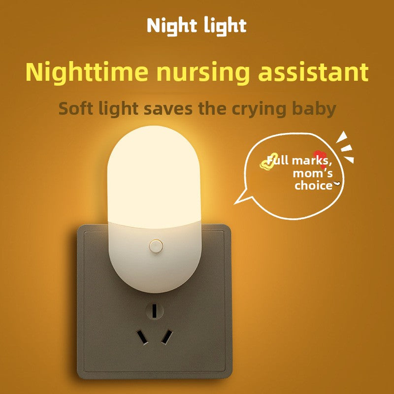 Mini Plug-In LED Night Light for Bedroom