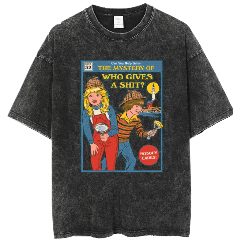 Washed and distressed T-shirt