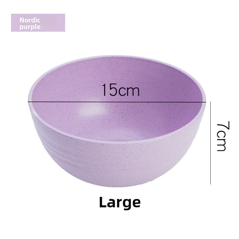 Anti-slip plastic soup bowl