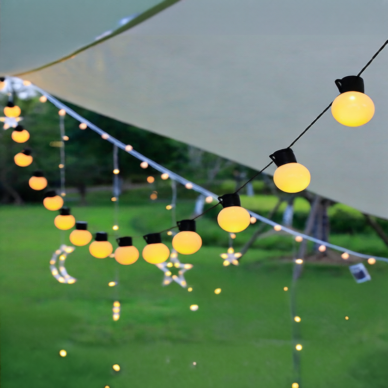 Solar LED Light String Outdoor Waterproof Decorative Camping Lights