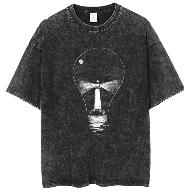 Washed and distressed T-shirt