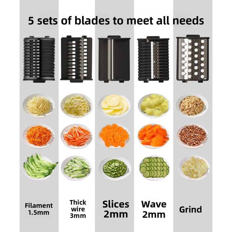 A multi-functional electric vegetable cutter