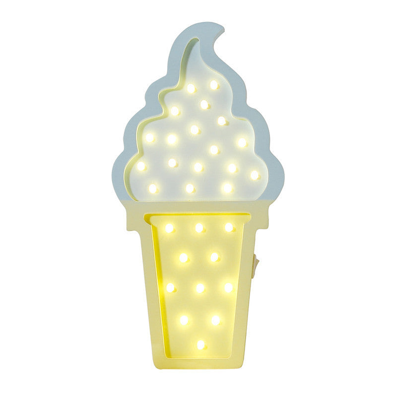 Room Bedroom Cartoon Decorative Ice Cream Table Lamp