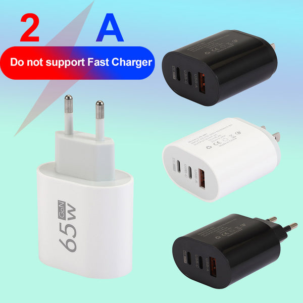 Type-C mobile phone charger 2A USB+2PD multi port US and European travel charging head - TrendTrove