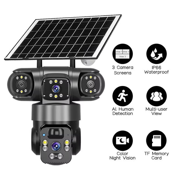 Solar security camera