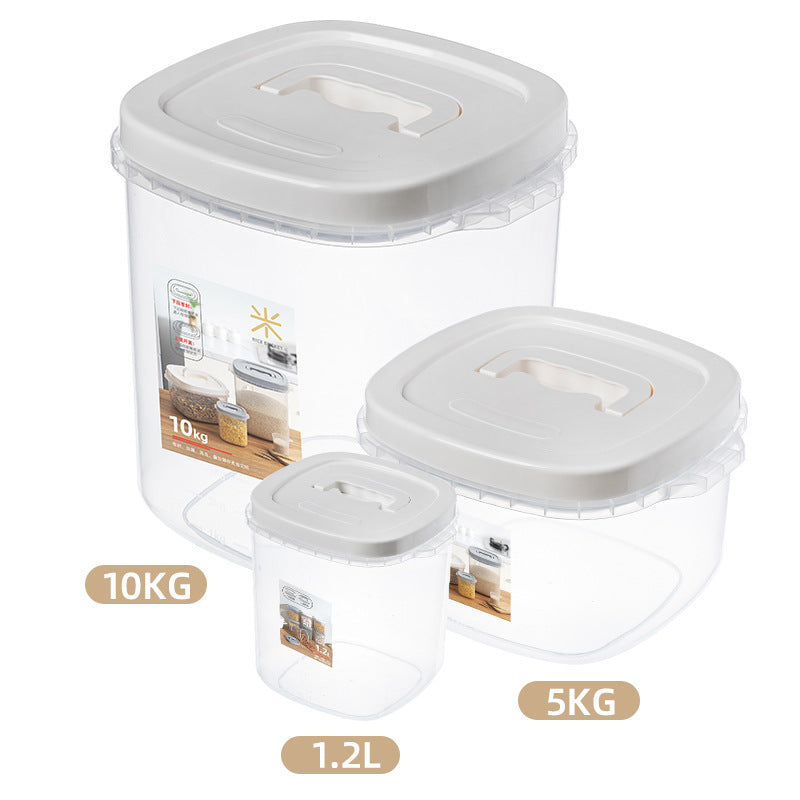 Sealed Rice Bucket Kitchen Household Plastic With Lid