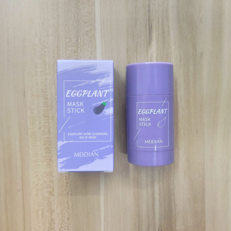 charming green tea cleaning solid mask eggplant deep cleansing  solid mask