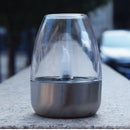 Solar Candle Light with Wine Glass Lampshade Waterproof LED