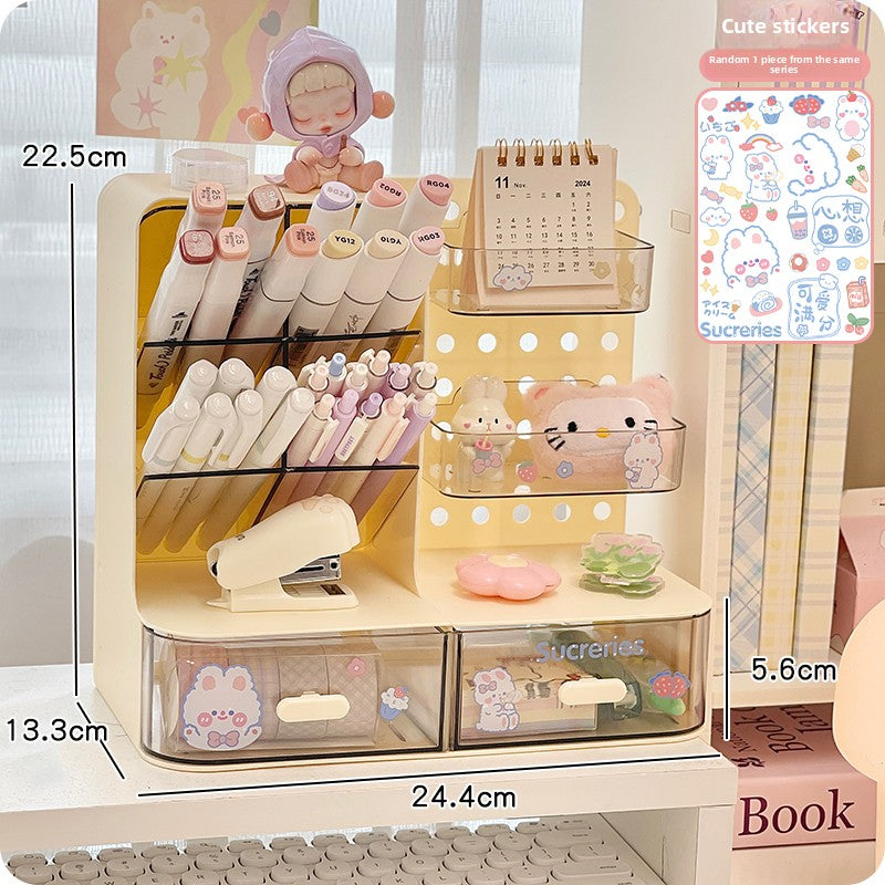 Office study desk storage rack