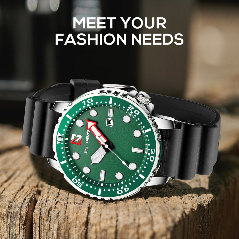 Luxury Brand Men Fashion Quartz Watches Male Silicone Strap Sport Waterproof Wristwatches Calendar Clock Relogio Masculino