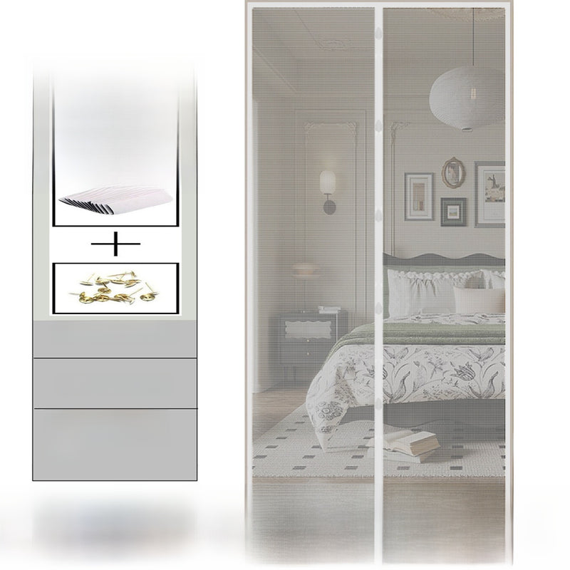 Magnetic Anti Mosquito Door Curtain with No Drill Installation