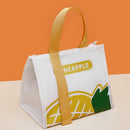 Student simple and fashionable large capacity portable lunch box bag thick waterproof lunch bag insulation bag - TrendTrove