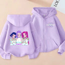 Kids KPop Demon Hunters Fleece Zipper Hoodie