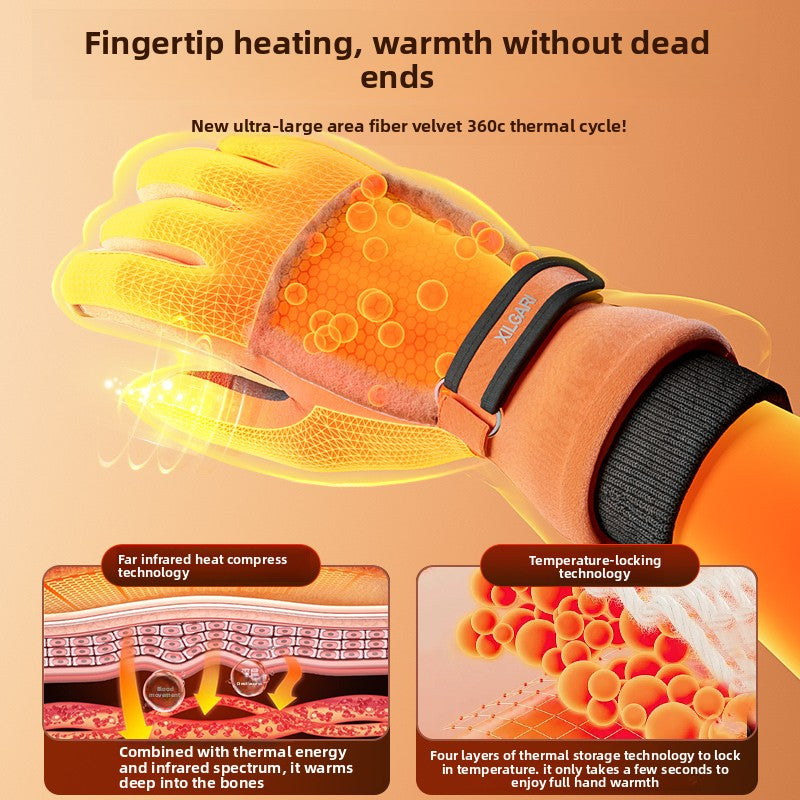 Heating Gloves Men's and Women's Heattech Winter