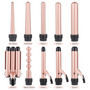 Multi-functional 5-in-1 Hair Curler with Interchangeable Heads