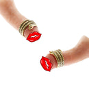 خاتم حدوة حصان من الفولاذ المقاوم للصدأ على شكل ثعبان للرجال