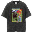 Washed and distressed T-shirt