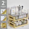 Desktop coffee storage rack