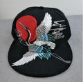 Adjustable Crane Embroidered Baseball Cap