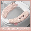 Thickened Fleece Toilet Seat Universal Paste