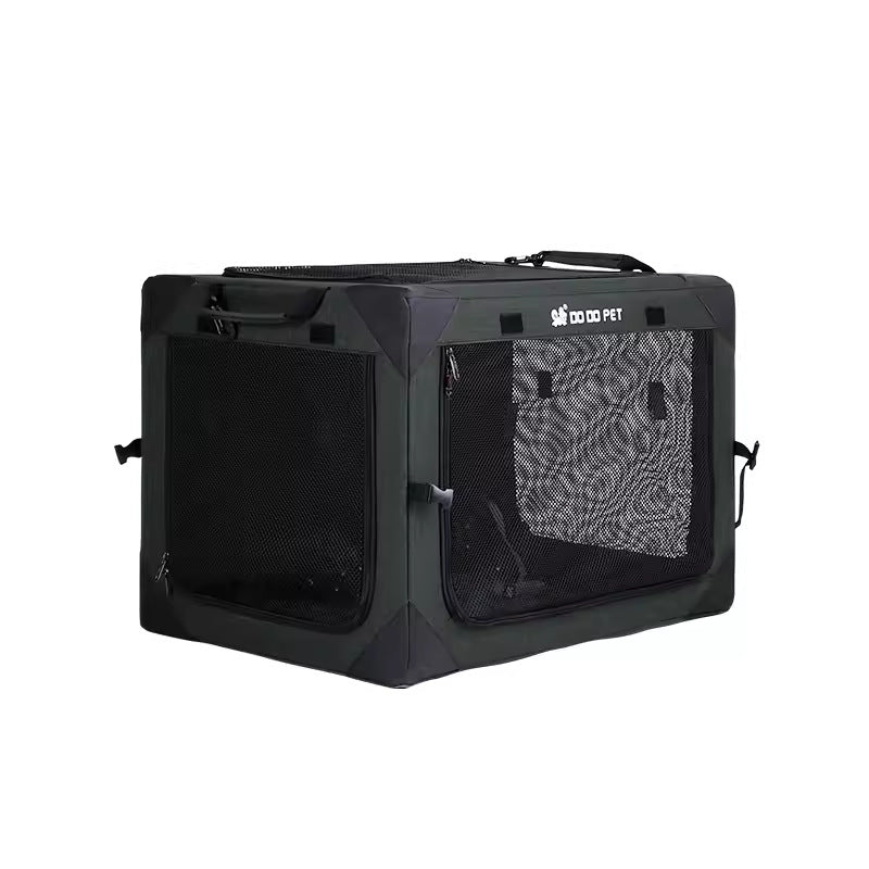 Portable and foldable car dog cage