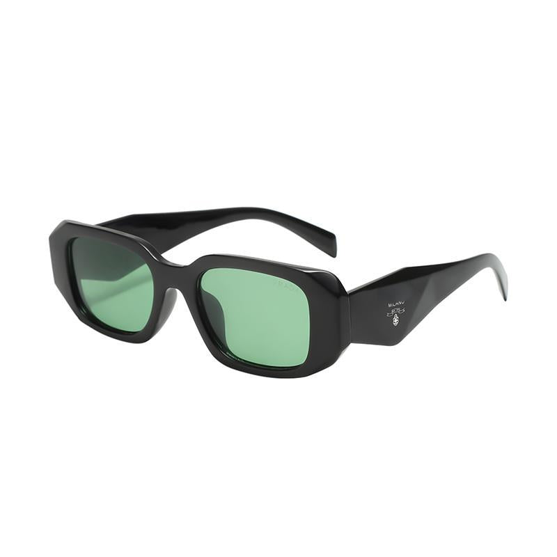 Fashionable men's and women's square-framed sunglasses