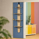 Wooden Door-Mounted Cat Climbing Frame Multi-Layer Tree House