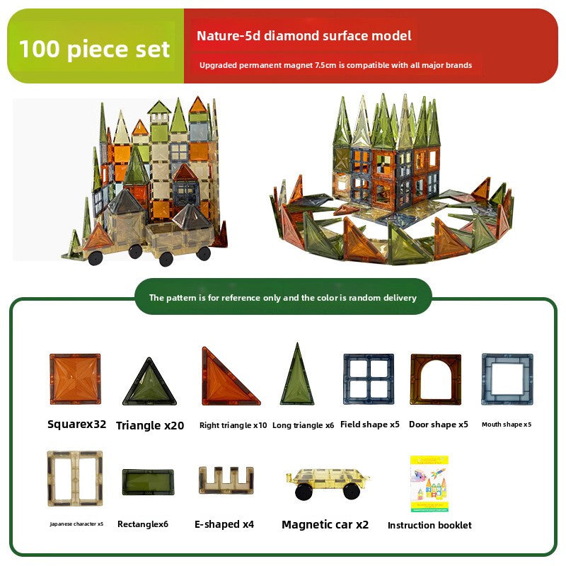 Large Color Window Magnetic Building Blocks Educational Toys