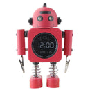 Metal Robot Luminous Alarm Clock