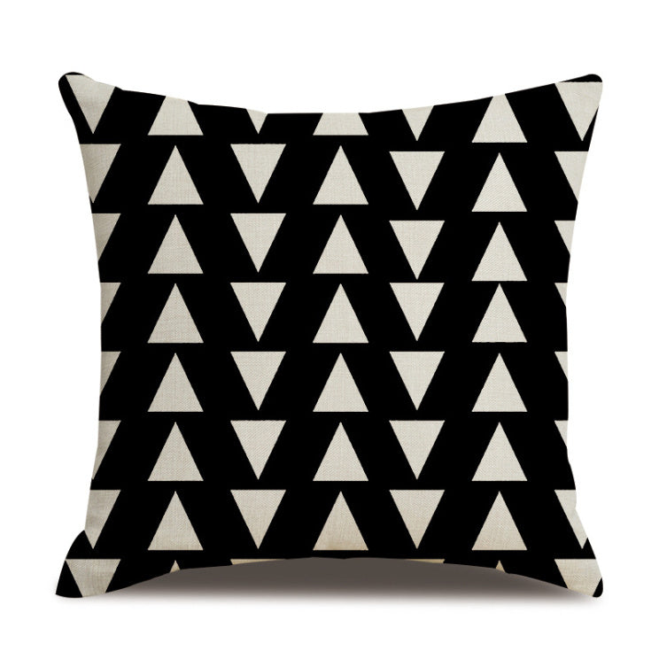 Linen Pillow Cover Striped Polka Dot Throw Pillowcase