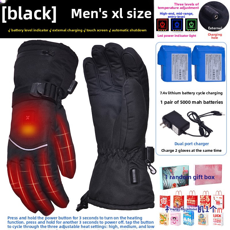 Heated gloves.
